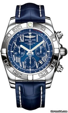Breitling AB011012/C783-croco-blue-tang
