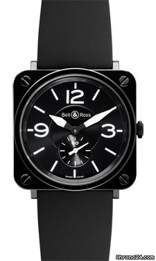 Bell & Ross BR-S Black Ceramic Rubber