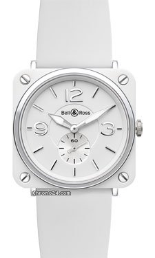 Bell & Ross BR-S White Ceramic Rubber