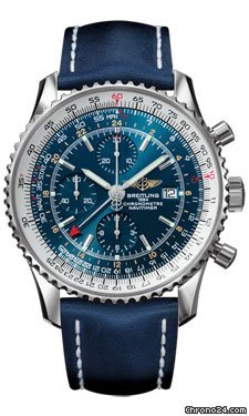 Breitling A2432212/C561-leather-blue-deployant