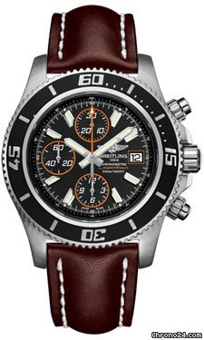 Breitling A1334102/BA85-leather-brown-folding
