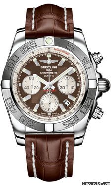 Breitling AB011011/Q575-croco-brown-deployant