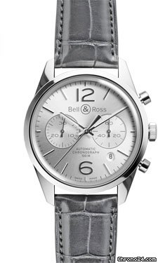 Bell & Ross Vintage BR 126 Officer Polished Steel Silver