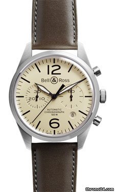 Bell & Ross Vintage BR 126 Original Satin Steel Beige