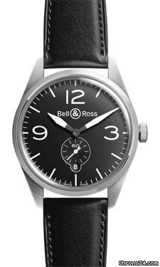 Bell & Ross Vintage BR 123 Original Satin Steel Black