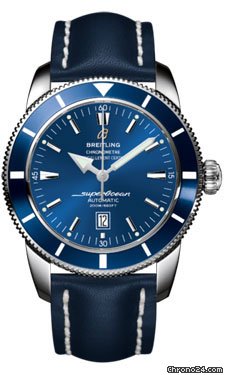 Breitling A1732016/C734-leather-blue-tang