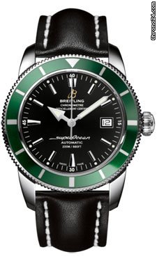 Breitling A1732136/BA61-leather-black-deployant