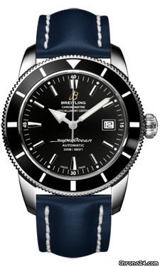 Breitling A1732124/BA61-leather-blue-tang