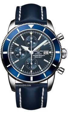 Breitling A1332016/C758-leather-blue-deployant