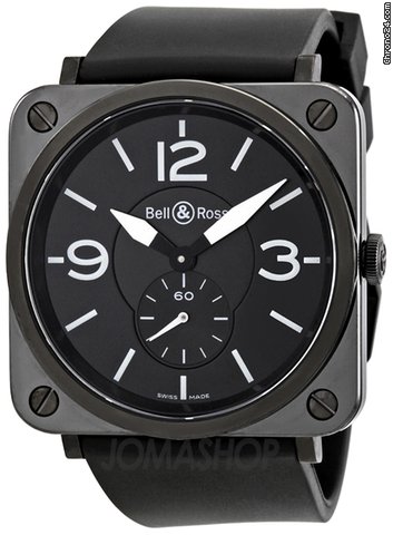Bell & Ross BRS-BLK-CER-RUBB