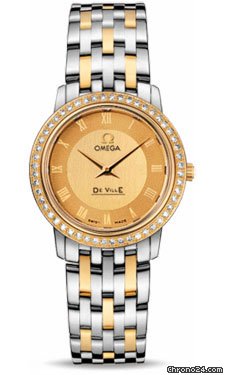 Omega De Ville Prestige Quartz 27.0 mm Steel And Yellow Gold Watch