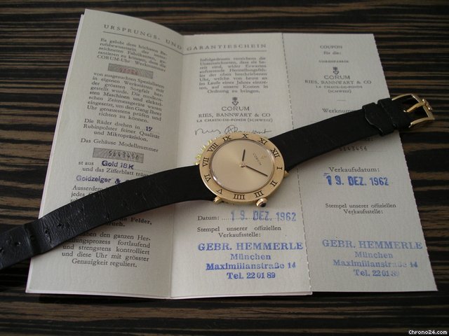 Corum mit orig. Papieren neuiwertig