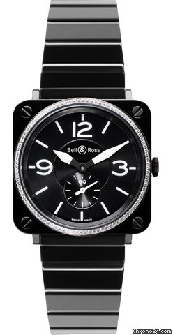 Bell & Ross BRS Black Ceramic Diamond