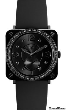 Bell & Ross BR-S Black Ceramic Phantom Diamonds Rubber