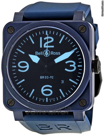 Bell & Ross BR0392-CERAM-BLUE