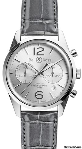 Bell & Ross BRV 126 Officer Silver