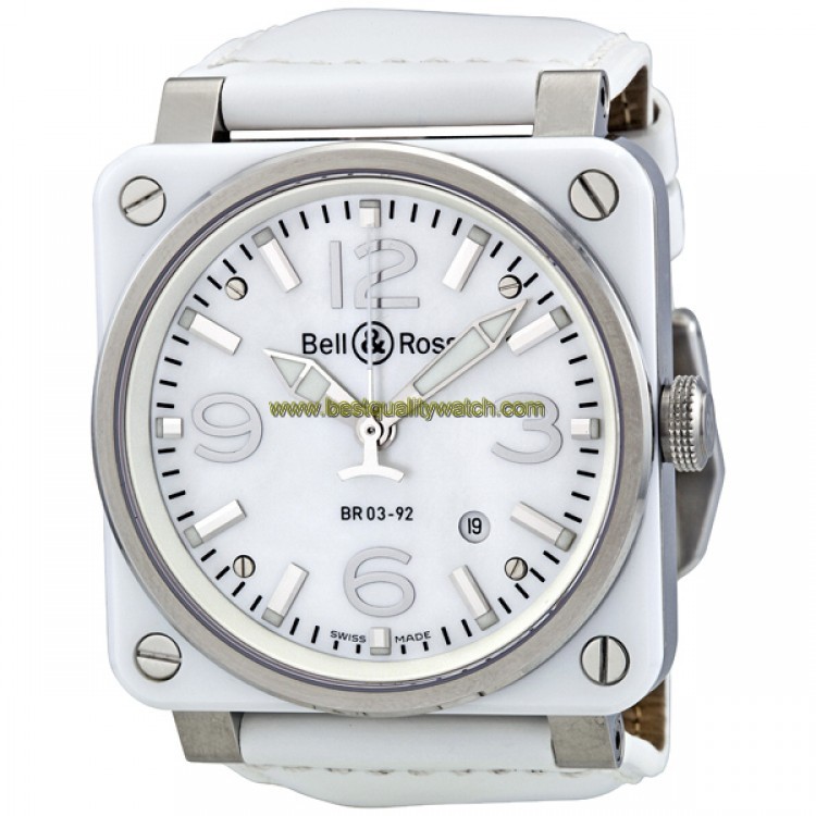 Bell & Ross BR0392-WHT-CER