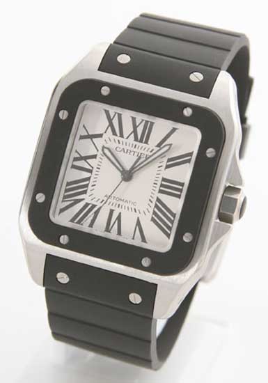 Replica Cartier Ronde Solo W20121U2 Mens Square White Gold Automatic Watch
