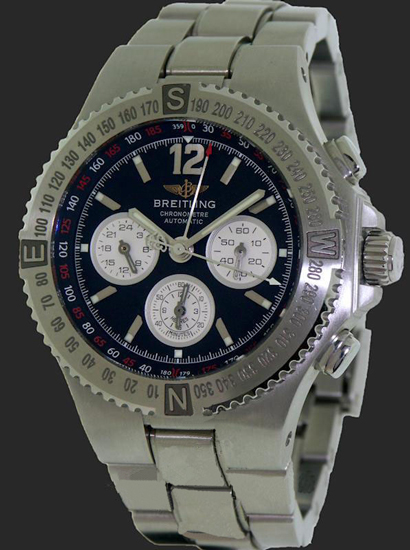 Replica Breitling Galactic BREIA39363 Mens Black Dial Stainless Steel Watch Watch
