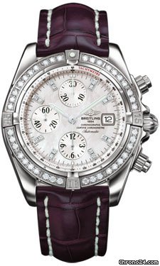 Breitling A1335653/A570-croco-burgundy-tang
